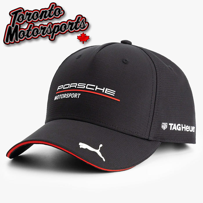 2025 Porsche Motorsport - PUMA Team Cap (Black) - Officially Licensed #PM-701232130001