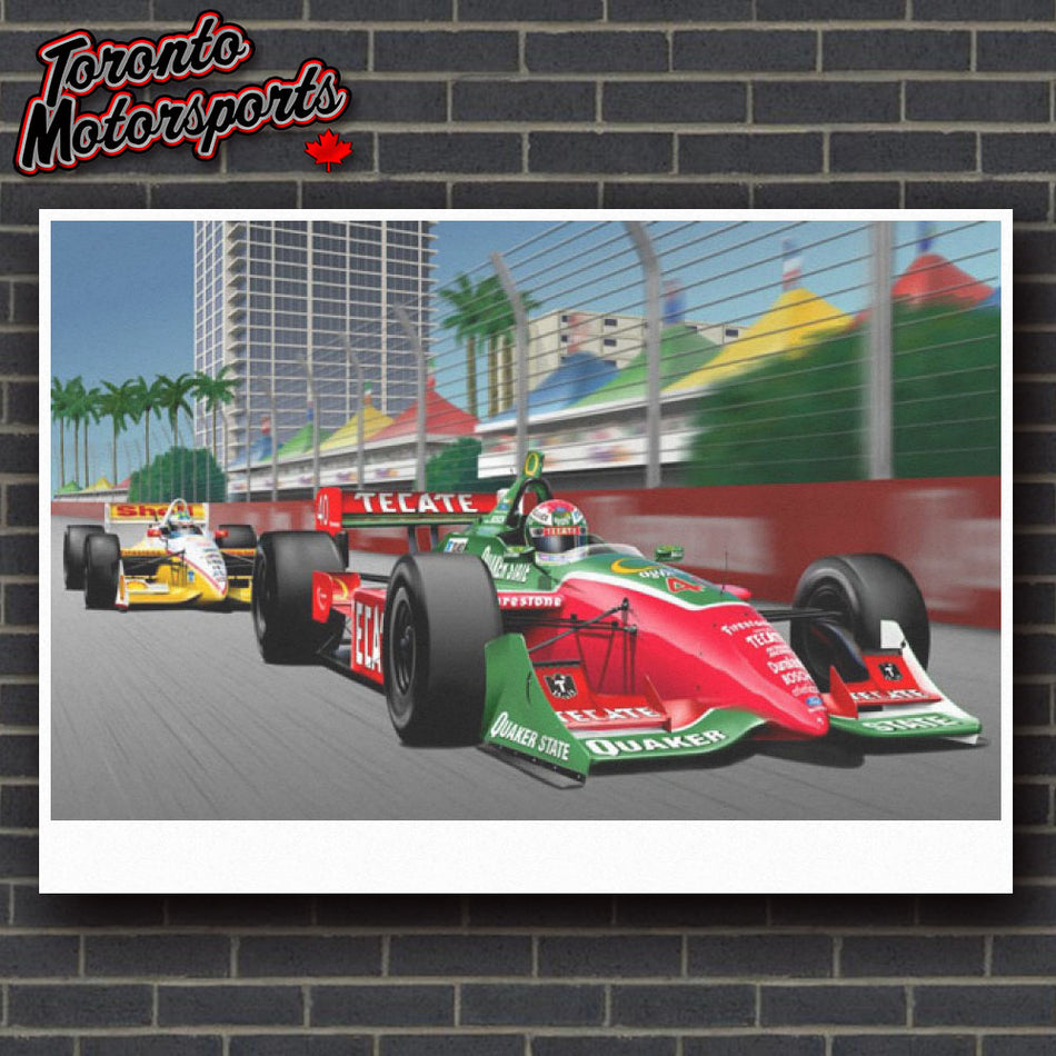 Adrian Fernandez Dominance Down Under Limited Edition Print - DRIVER SIGNED by Paul Huntington #PRINT-DDU
