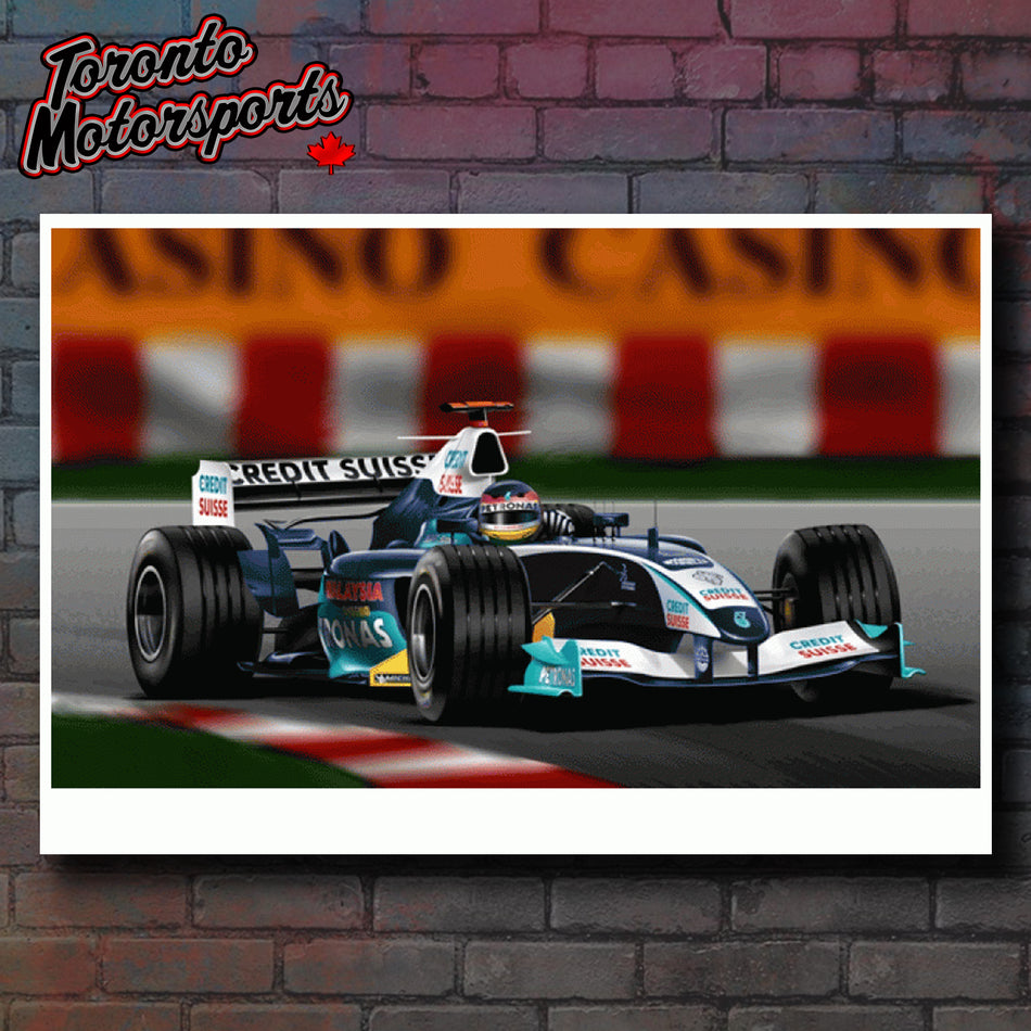 Jacques Villeneuve Home Coming Limited Edition Print by Paul Huntington Montreal 2005 #PRINTHC