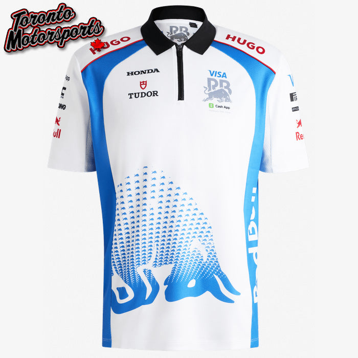 .Visa Cash App RB Racing Bulls F1 2025 Team Polo Shirt - White #RBV-50546677