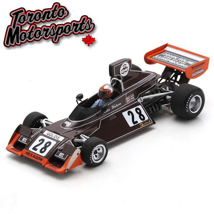 1974 Brabham BT42 #28 John Watson - Dutch GP 1:43 Scale by Spark #SPA432348 (S2348)