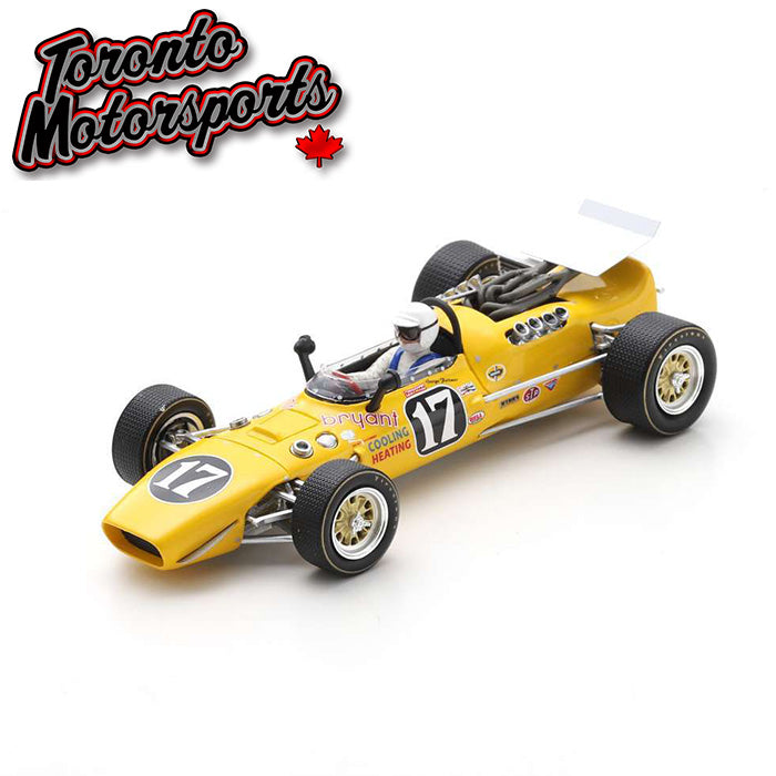.1967 Vollstedt #17 George Follmer - Riverside IndyCar 1:43 Scale by Spark #SPA435770 (S5770)