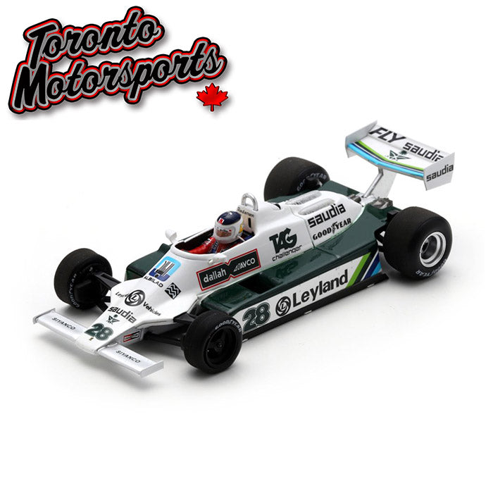1980 Williams FW07B #28 Carlos Reutemann - WINNER Monaco GP 1:43 Scale by Spark #SPA436993 (S6993)
