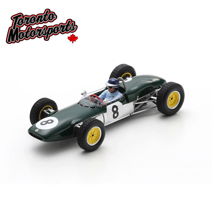 1961 Lotus 21 #8 Jim Clark - 3rd French GP 1:43 Scale by Spark #S7119