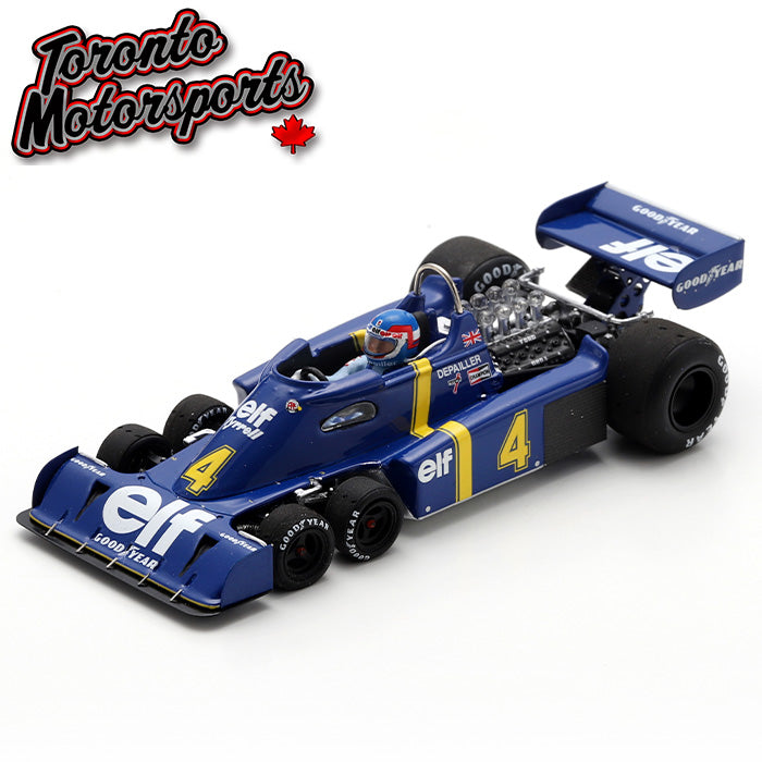 1976 Tyrrell P34 #4 Patrick Depailler - 2nd Sweden GP 1:43 Scale by Spark #S7307