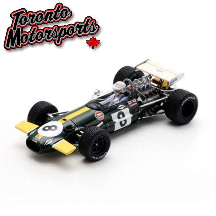 1969 Brabham BT26A #8 Jack Brabham - 3rd Mexico GP 1:43 Scale by Spark #SPA438323 (S8323)