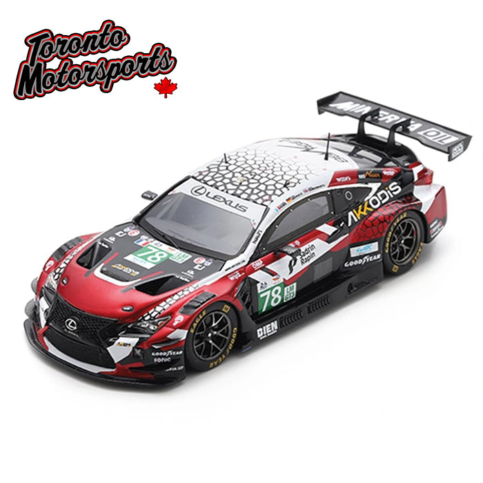 2025 Lexus RC F LMGT3 AKKODIS ASP TEAM #78 Robin/Hawksworth/Gehrsitz - 24HR Le Mans 1:43 Scale by Spark #SPA439300 (S9300)