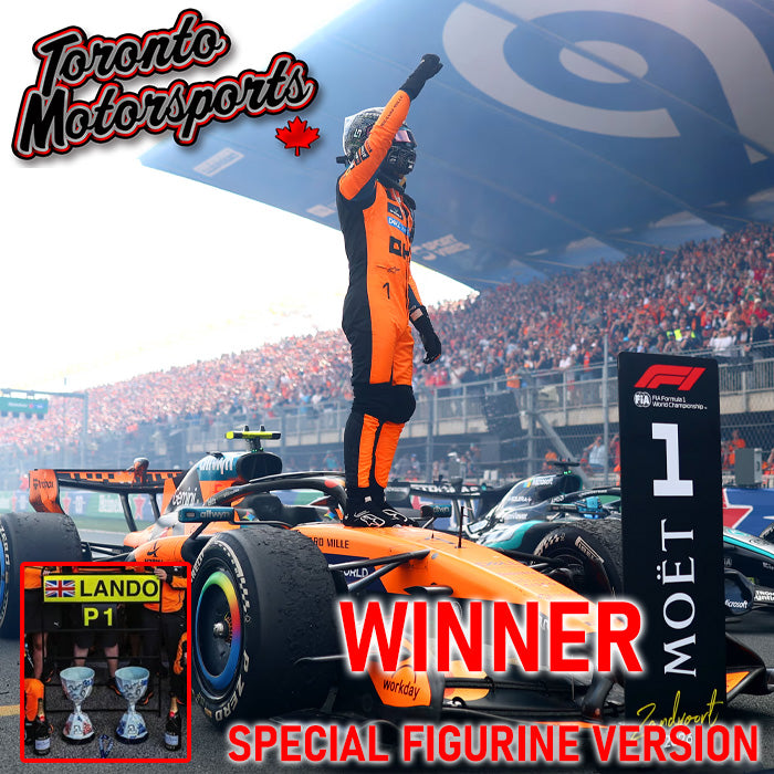 2026 McLaren Mastercard MCL40 #1 Lando Norris - WINNER Dutch GP *w/ SPECIAL FIGURINE & PIT BOARD* - 1:43 Scale by Spark #S9327
