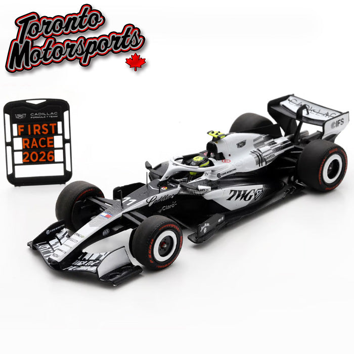 2026 Cadillac Formula 1 Team MAC-26 #11 Sergio Perez Australian GP w/Pit Board - 1:43 Scale by Spark #S9374