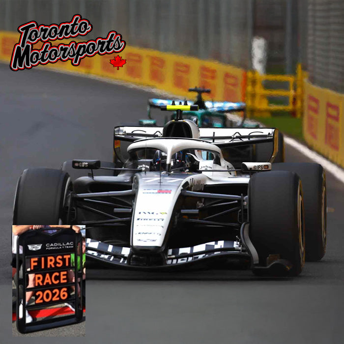 2026 Cadillac Formula 1 Team MAC-26 #77 Valtteri Bottas Australian GP w/Pit Board - 1:43 Scale by Spark #S9375