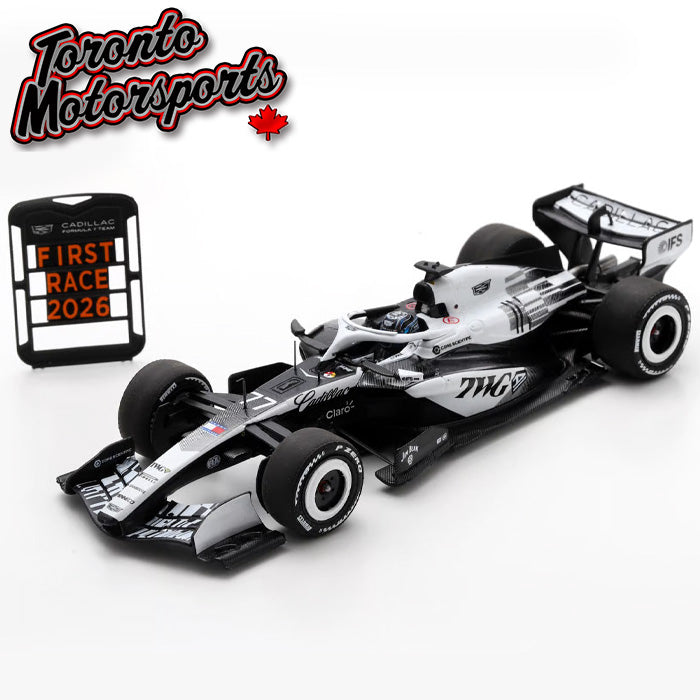 2026 Cadillac Formula 1 Team MAC-26 #77 Valtteri Bottas Australian GP w/Pit Board - 1:43 Scale by Spark #S9375