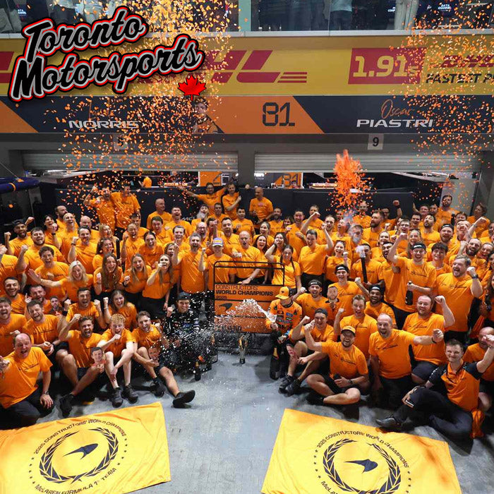 2025 McLaren MCL39 #4 Lando Norris & #81 Oscar Piastri - "CONSTRUCTOR CHAMPION" *2 CAR SET* 1:43 Scale by Spark #S9590