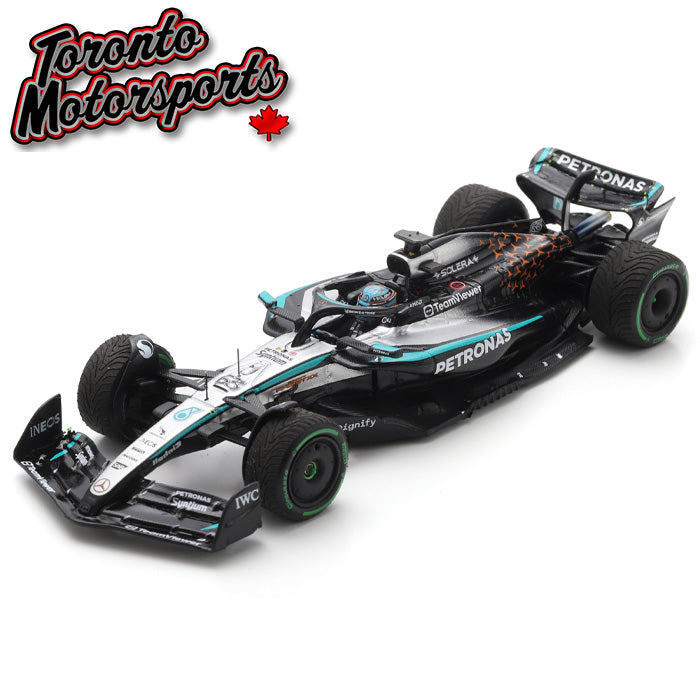 2025 Mercedes-AMG Petronas W16 F1 #63 George Russell - British GP 1:43 Scale by Spark #SPA439598 (S9598)