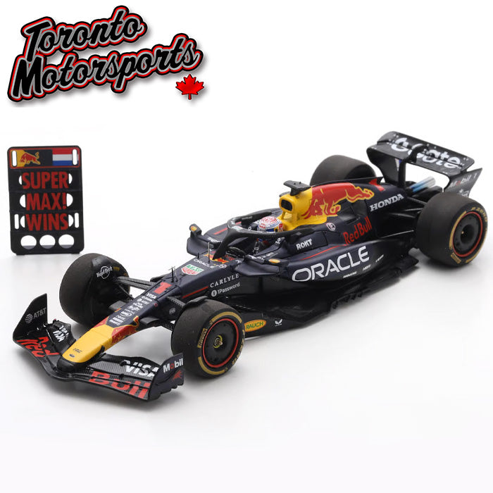 2025 Red Bull Racing RB21 F1 #1 Max Verstappen - WINNER Azerbaijan GP *W/ PIT BOARD* 1:43 Scale by Spark #S9634
