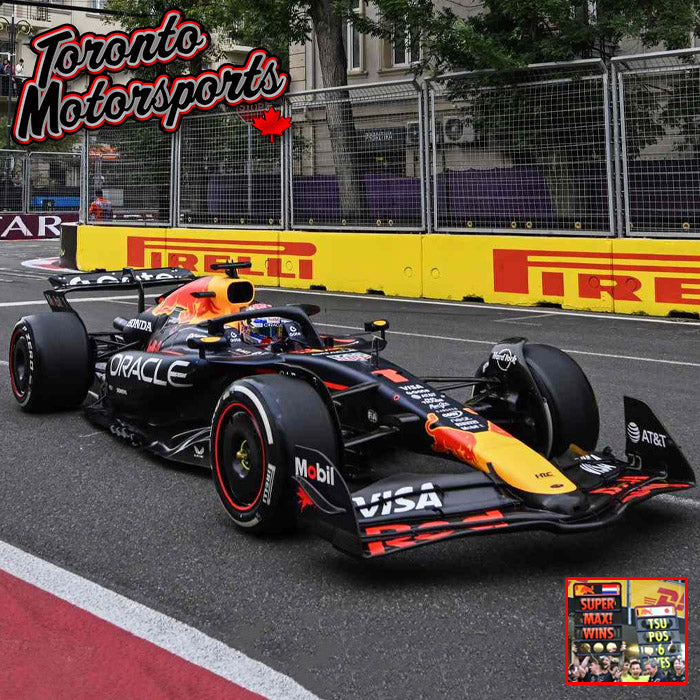 2025 Red Bull Racing RB21 F1 #1 Max Verstappen - WINNER Azerbaijan GP *W/ PIT BOARD* 1:43 Scale by Spark #S9634