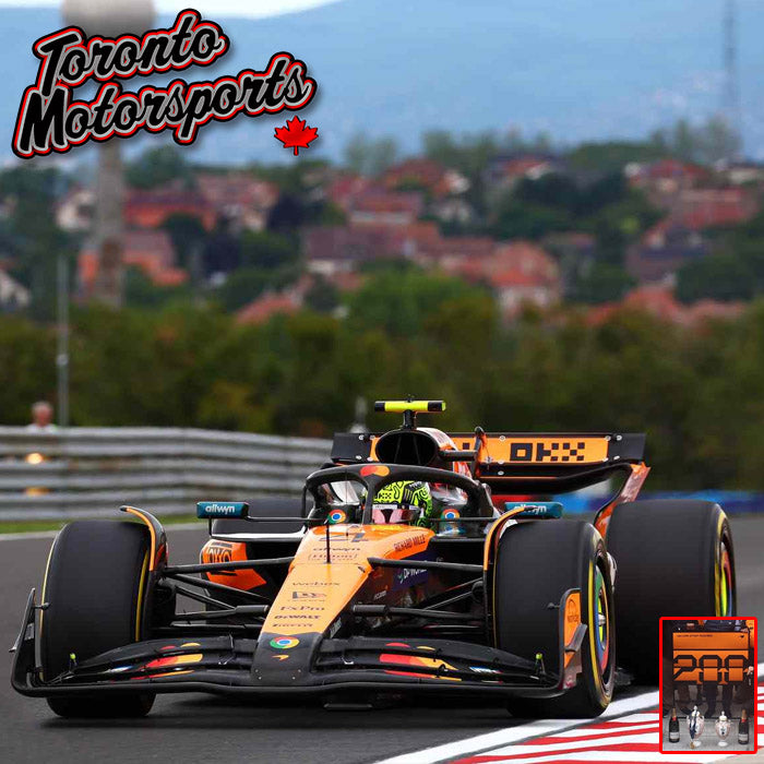 2025 McLaren MCL39 F1 #4 Lando Norris - WINNER Hungarian GP 'McLaren 200GP Wins' *W/ PIT BOARD* 1:43 Scale by Spark #S9640