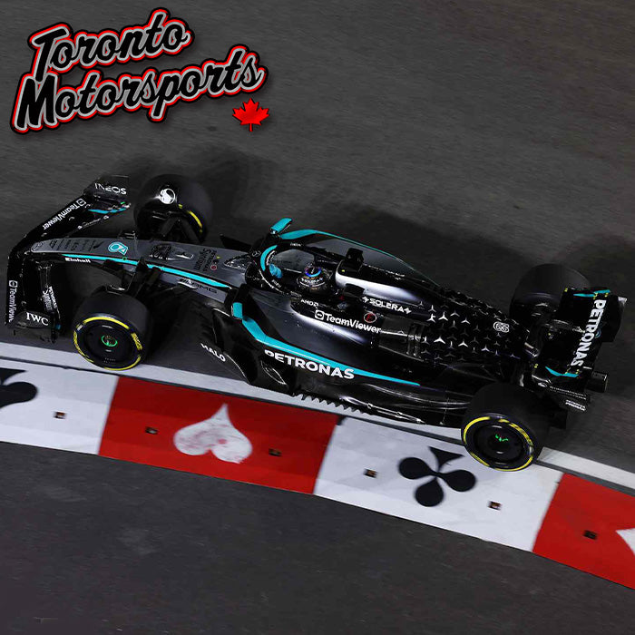 2025 Mercedes-AMG Petronas W16E F1 #63 George Russell "150TH GP" - 2nd Las Vegas GP 1:43 Scale by Spark #S9670