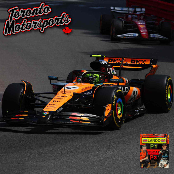 2025 McLaren MCL39 F1 #4 Lando Norris – WINNER Monaco GP *W/ PIT BOARD* 1:18 Scale by Spark #SPA1801011 (18S1011)