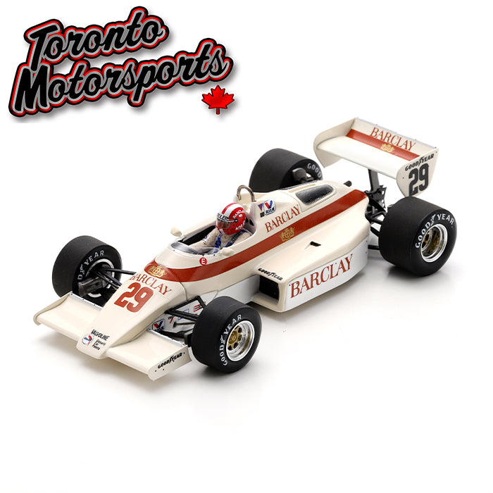 .1983 Arrows A6 #29 Marc Surer – Belgium GP 1:43 Scale by Spark #SPA435785 (S5785)
