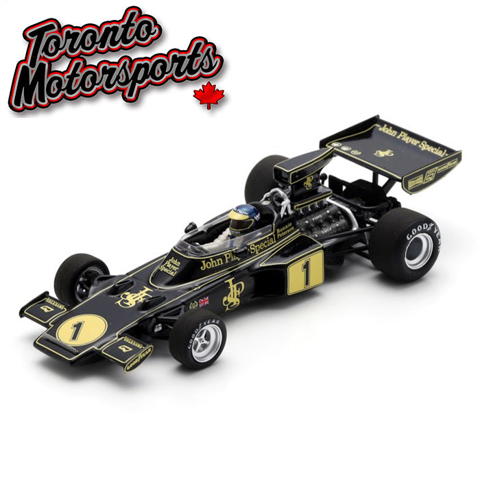 1974 Lotus 72 E #1 Ronnie Peterson – WINNER Italian GP 1:43 Scale by Spark #SPA437156 (S7156)