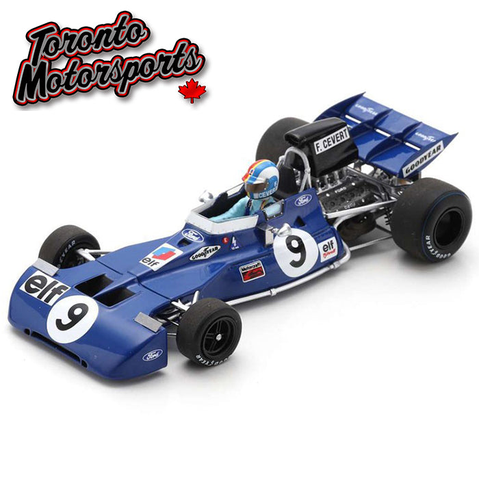 1971 Tyrrell 002 #9 Francois Cevert - US GP 1:43 Scale by Spark #SPA437215 (S7215)