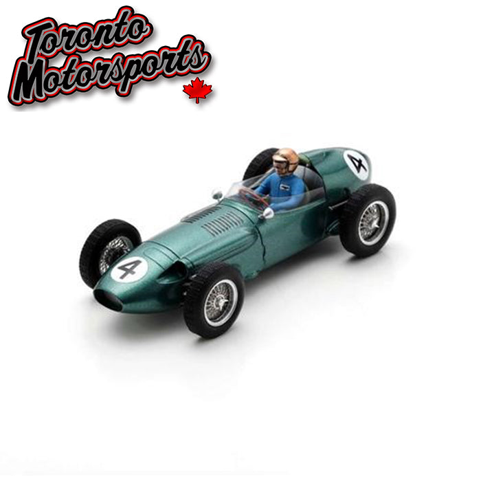 1959 Aston Martin DBR4 #4 Carroll Shelby - British GP 1:43 Scale by Spark #SPA438136 (S8136)