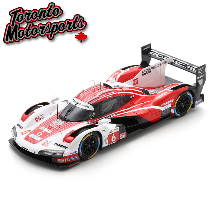 2025 Porsche 963 PORSCHE PENSKE MOTORSPORT #6  Estre/Vanthoor/Campbell - 2nd 24HR Le Mans 1:43 Scale by Spark #SPA439258 (S9258)