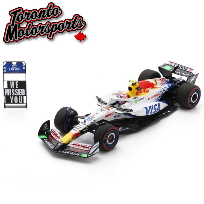 2025 Racing Bulls VCARB 02 Visa Cash App #30 Liam Lawson - Japanese GP (W/ PIT BOARD) 1:43 Scale by Spark #SPA439591 (S9591)