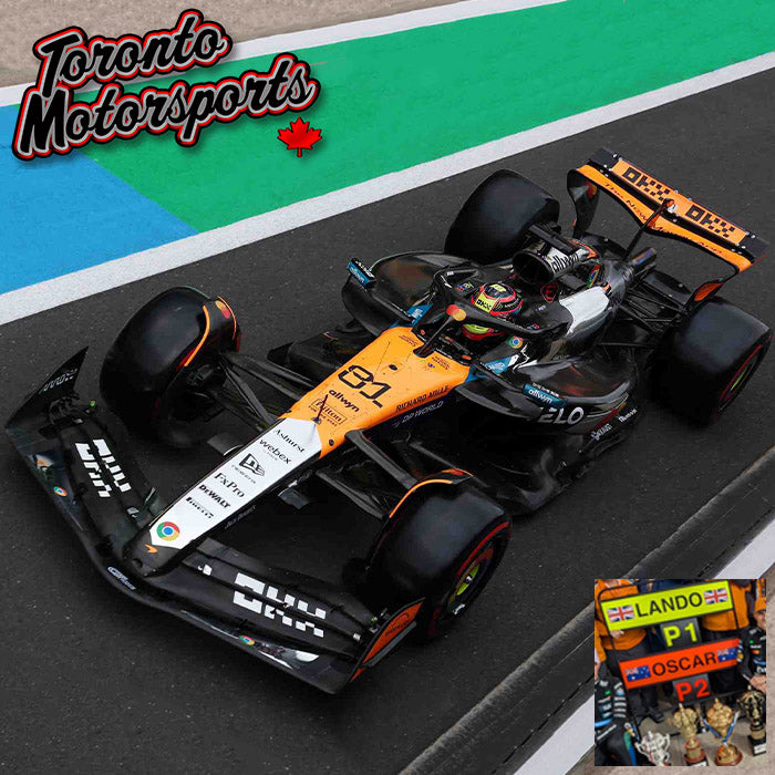 2025 McLaren MCL39 F1 #81 Oscar Piastri 2nd British GP *W/ PIT BOARD* 1:43 Scale by Spark #SPA439597 (S9597)