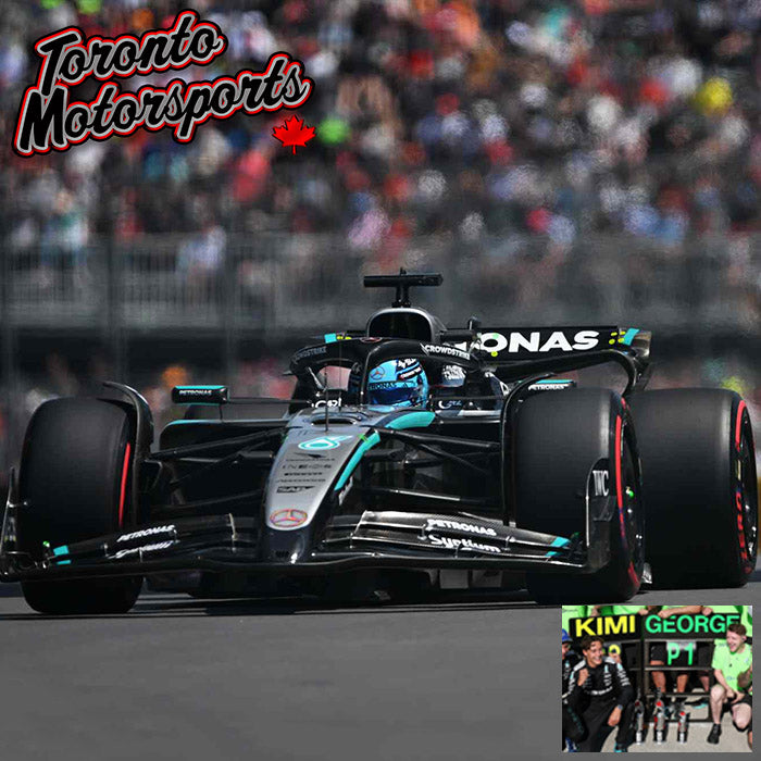 2025 Mercedes-AMG Petronas W16 F1 #63 George Russell - WINNER Canadian GP *W/ PIT BOARD* 1:43 Scale by Spark #SPA439616 (S9616)