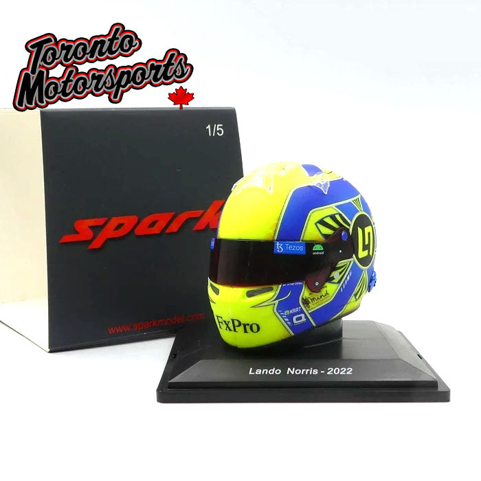 2022 Lando Norris McLaren F1 Replica Helmet - 1:5 Scale by Spark #5HF075