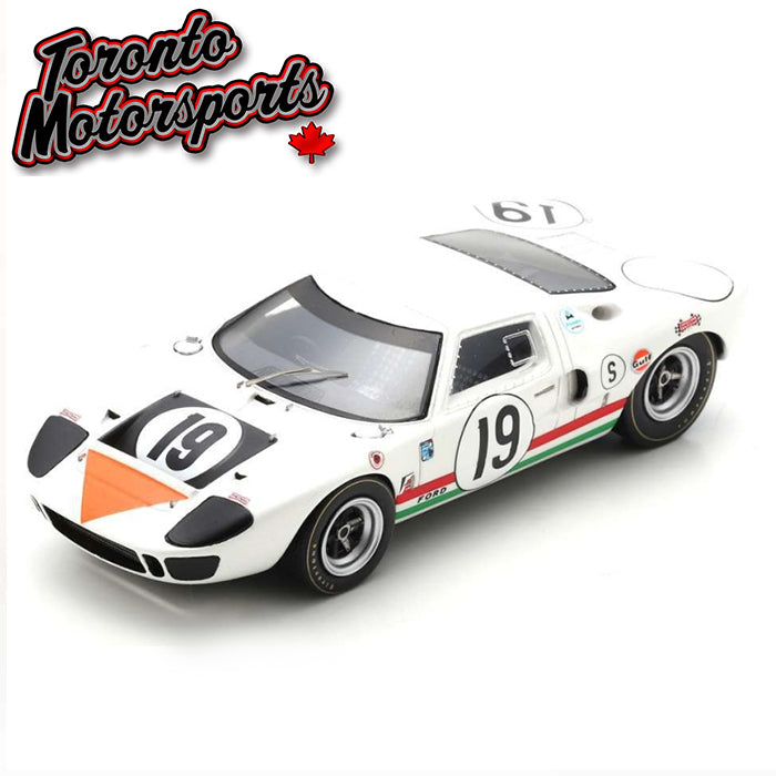 .1967 Ford GT40 #19 N.Vaccarella/U.Maglioli - Sebring 12H - LTD 500pcs 1:43 Scale by Spark #SPAUS252