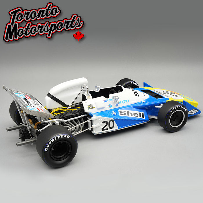 1971 Matra MS120B #20 Chris Amon - French GP Ltd. Edition *w/ DISPLAY CASE* 1:18 Scale by Tecnomodel #TM18-218C