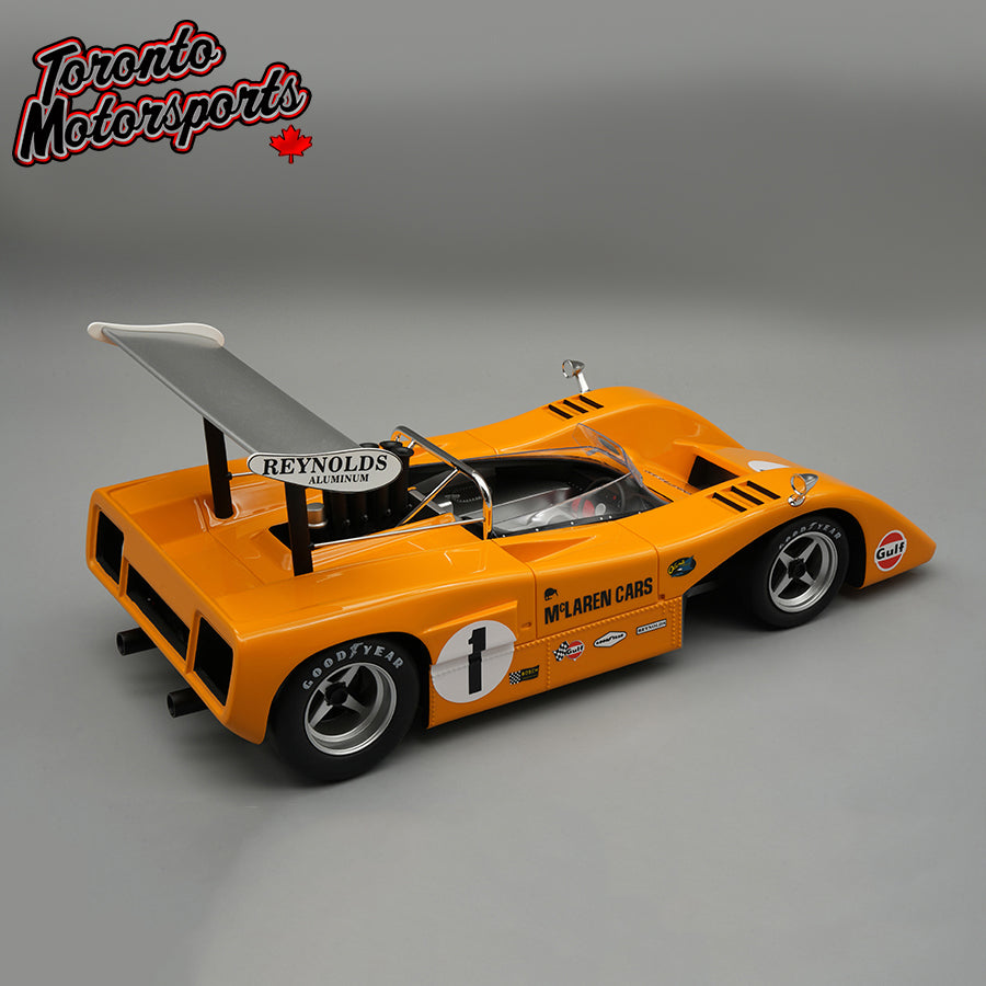 .1969 McLaren M8B #1 Dan Gurney Can Am - Michigan Ltd. Edition 1:18 Scale by Tecnomodel #TM18-330C