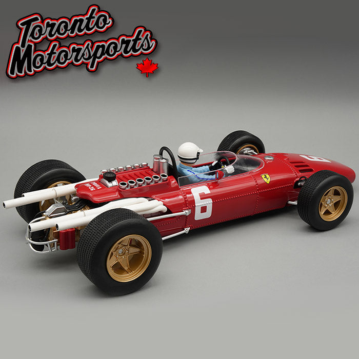1966 Ferrari 312 F1 #6 Ludovico Scarfiotti - WINNER Italy GP Monza *w/ DISPLAY CASE* Ltd. Edition 1:18 Scale by Tecnomodel #TMD18-318A