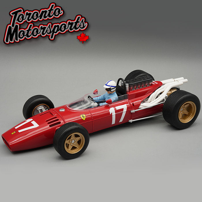 1966 Ferrari 312 F1 #17 John Surtees - Monaco GP *w/ DISPLAY CASE* Ltd. Edition 1:18 Scale by Tecnomodel #TMD18-318C