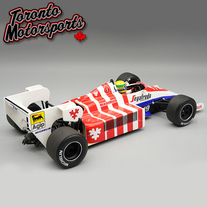 1984 Toleman TG 184 #19 Ayrton Senna - Portuguese GP *w/ DISPLAY CASE* Ltd. Edition 1:18 Scale by Tecnomodel #TMD18-441B