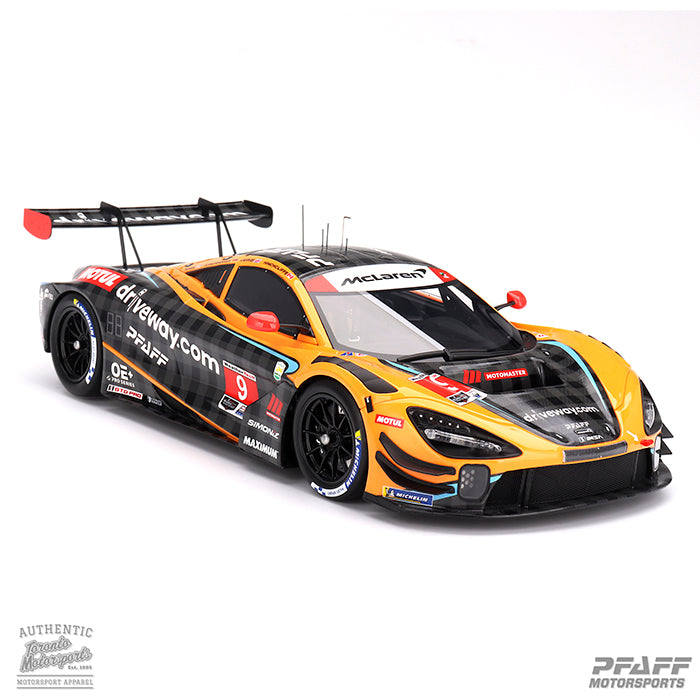 2024 McLaren 720 GT3 EVO Pfaff Motorsports #9 Jarvis/Kirchhofer/Hinchcliffe/Rossi - IMSA Daytona 24 Hrs. 1:18 Scale by TopSpeed #TS0562