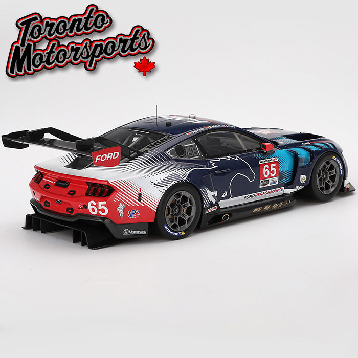 2024 Ford Mustang GT3 Multimatic Motorsports #65 Hand/Müller/Vervisch – IMSA Daytona 24hrs 1:18 Scale by True Scale Models #TS0574