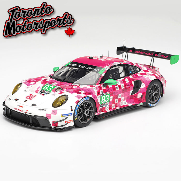 2025 Porsche 911 GT3 R (992) Iron Dames #83 Bovy/Frey/Gaillard/Gatting – IMSA Daytona 24 Hrs - 1:18 Scale by TopSpeed #TS0634