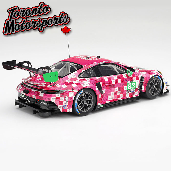 2025 Porsche 911 GT3 R (992) Iron Dames #83 Bovy/Frey/Gaillard/Gatting – IMSA Daytona 24 Hrs - 1:18 Scale by TopSpeed #TS0634