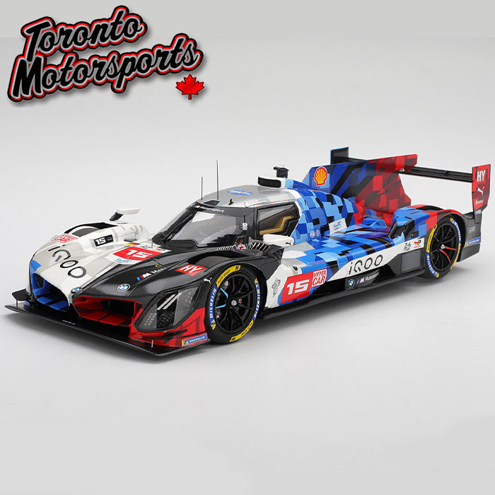 2025 BMW M Hybrid V8 Team WRT #15 Magnussen/Marciello/Vanthoor - Le Mans 24hr - 1:18 Scale by TopSpeed #TS0665