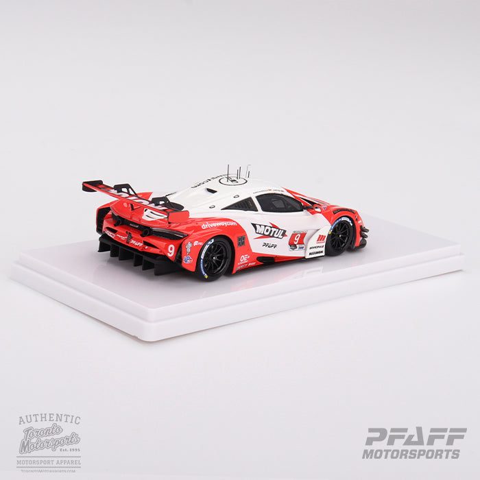 .2024 McLaren 720 GT3 EVO Pfaff Motorsports #9 Jarvis/Kirchhofer - 'Senna Tribute' IMSA MOTUL Course de Monterey 1:43 Scale by TSM #TSM430811