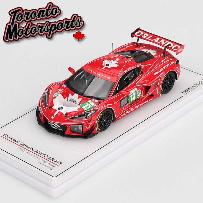 2025 Corvette Z06 LMGT3.R AWA RACING #13 Fidani/Kern/Bell – 24HR Le Mans 1:43 Scale by True Scale Models #TSM430866