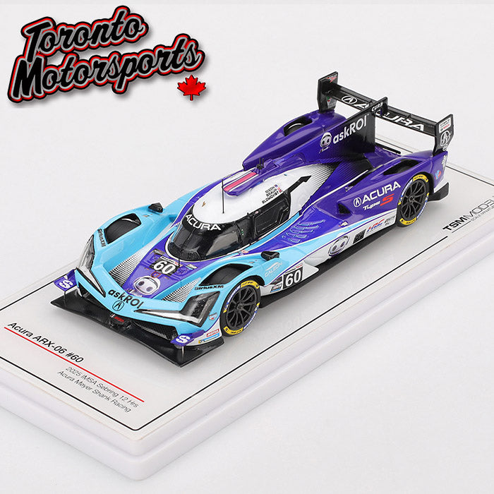 2025 Acura ARX-06 Meyer Shank Racing #60 Blomqvist/Braun/Dixon 12 HRS of  Sebring 1:43 Scale by True Scale Models #TSM430873