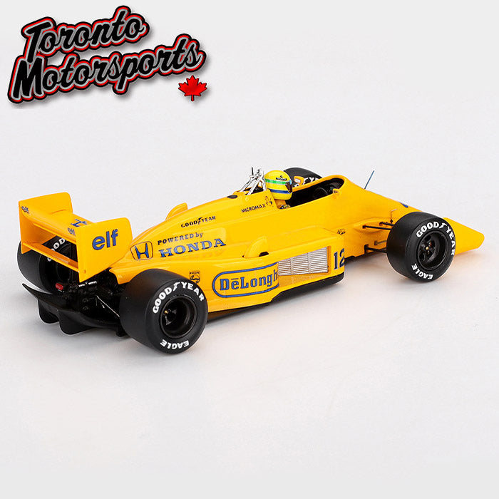 True Scale Model 1/43 ロータス ホンダ LOTUS 99T 1987 Lotus 99T #12 Ayrton Senna - WINNER Monaco GP 1:43 Scale by