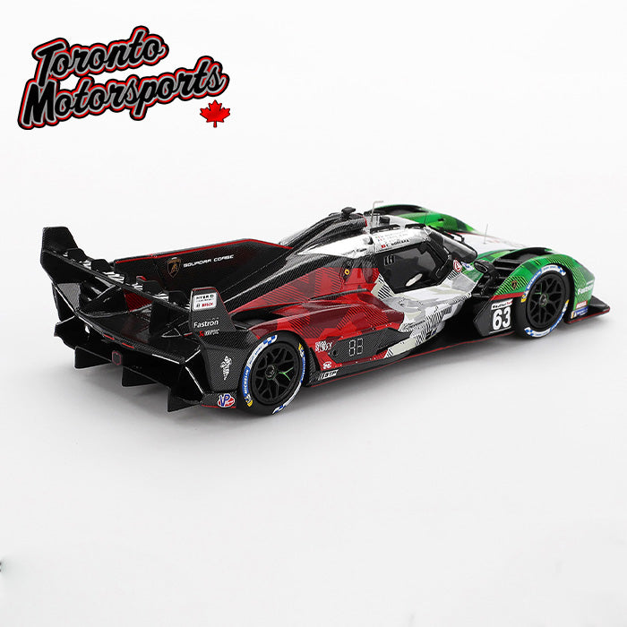 2025 Lamborghini SC63 #63 Bortolotti/Grosjean/Kvyat/Mortara – IMSA Daytona 24 Hrs. - 1:43 Scale by TSM #TSM430912