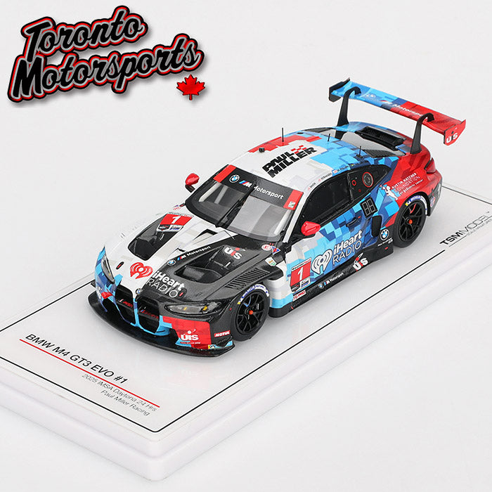 2025 BMW M4 GT3 EVO Paul Miller Racing #1 De Phillippi/Snow/van der Linde/Verhagen – IMSA GTD Pro Daytona 24hrs 1:43 Scale by True Scale Models #TSM430915