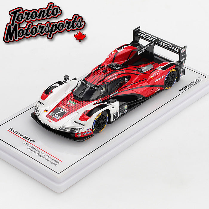 2025 Porsche 963 Porsche Penske Motorsport #7 Nasr/Tandy/Vanthoor- WINNER IMSA Daytona 24hr 1:43 Scale by TSM #TSM430935
