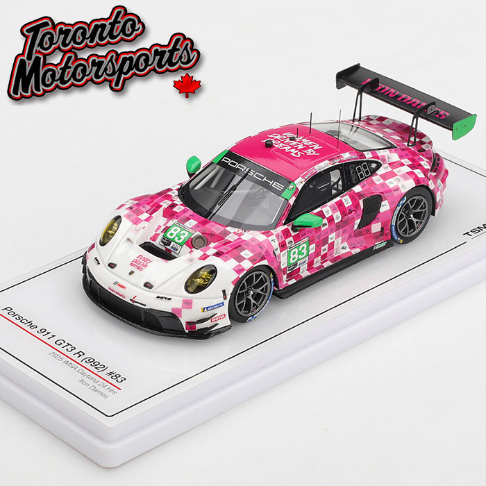 2025 Porsche 911 GT3 R (992) Iron Dames #83 Bovy/Frey/Gaillard/Gatting – IMSA Daytona 24 Hrs 1:43 Scale by TSM #TSM430943